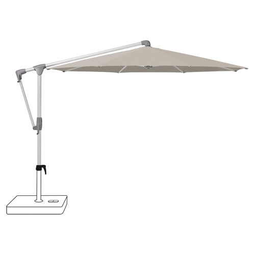 Glatz Sombrano S+ parasol stof 686 urban clay geanodiseerd aluminium frame Glatz Sombrano S+ parasol stof 686 urban clay geanodiseerd aluminium frame