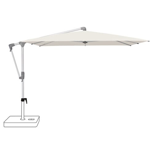 Glatz Sunwing casa parasol frame geanodiseerd aluminium stof 453 vanilla Glatz Sunwing casa parasol frame geanodiseerd aluminium stof 453 vanilla