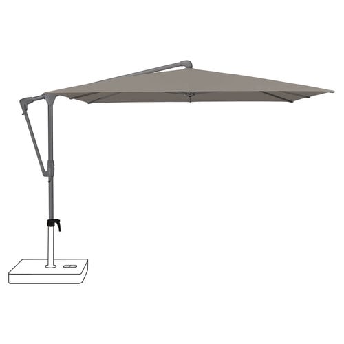 Glatz Sunwing casa parasol frame anthraciet stof 461 taupe Glatz Sunwing casa parasol frame anthraciet stof 461 taupe