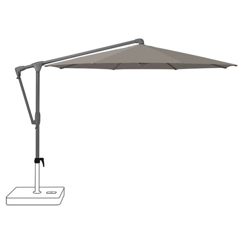Glatz Sunwing casa parasol frame anthraciet stof 461 taupe