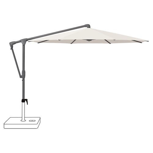 Glatz Sunwing casa parasol frame anthraciet stof 453 vanilla Glatz Sunwing casa parasol frame anthraciet stof 453 vanilla