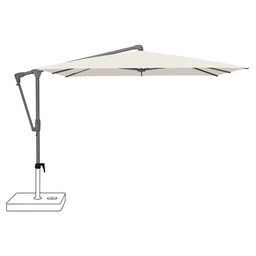 Glatz Sunwing casa parasol frame anthraciet stof 453 vanilla