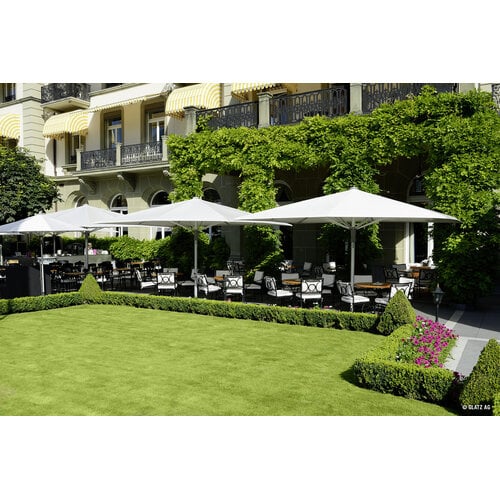 Glatz Sombrano S+ parasol stof 686 urban clay geanodiseerd aluminium frame