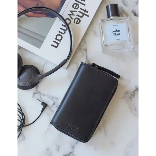 O My Bag Jett portefeuille - klassiek leder zwart O My Bag Jett portefeuille - klassiek leder zwart