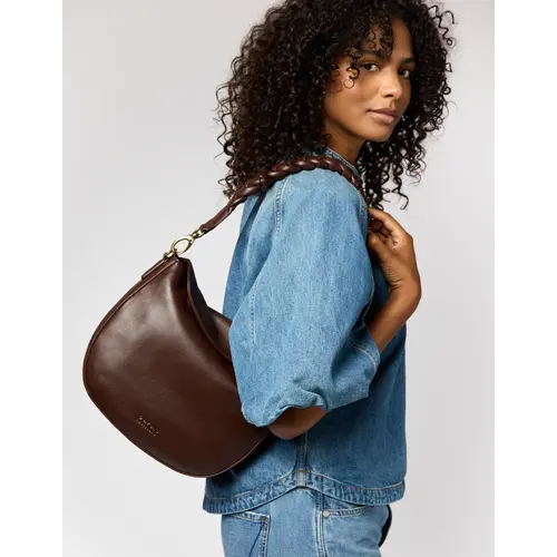 O My Bag Lana handtas - soft grain leder chocolate