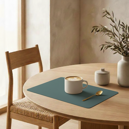 Vacavaliente SRL Ruca placemat rechthoekig eucalyptus groen recycl. leer Vacavaliente SRL Ruca placemat rechthoekig eucalyptus groen recycl. leer