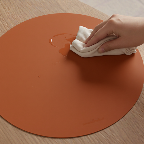 Vacavaliente SRL Ruca placemat rond matone recycl. leer Vacavaliente SRL Ruca placemat rond matone recycl. leer