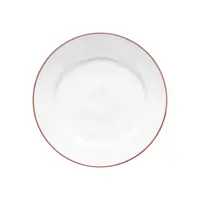Beja eetbord wit rood 28 cm