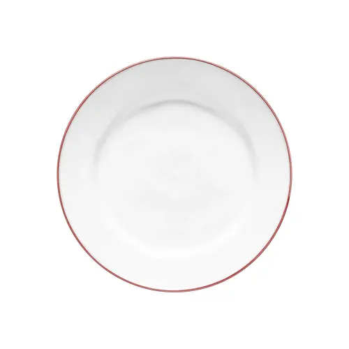 COSTA NOVA Beja eetbord wit rood 28 cm