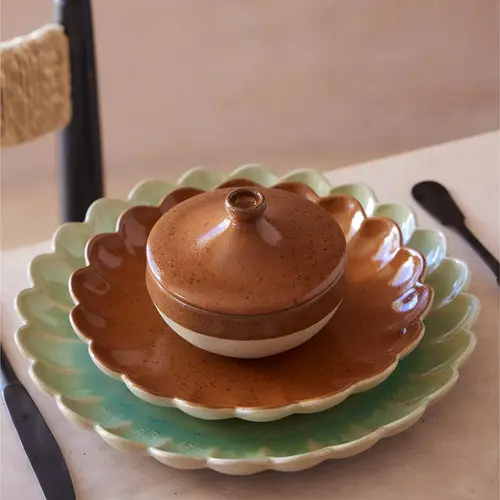 COSTA NOVA Marrakesh dessertbord kaneel 22 cm