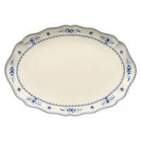Vila schaal beige blauw 40 cm