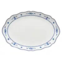 Vila schaal wit blauw 40 cm