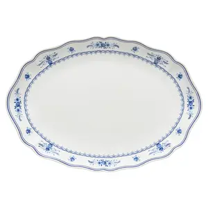 COSTA NOVA Vila schaal wit blauw 40 cm