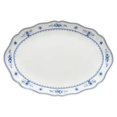 COSTA NOVA Vila schaal wit blauw 40 cm