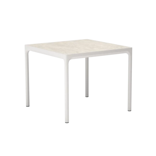 Houe Four tuintafel muted white - shell ceramic top Houe Four tuintafel muted white - shell ceramic top