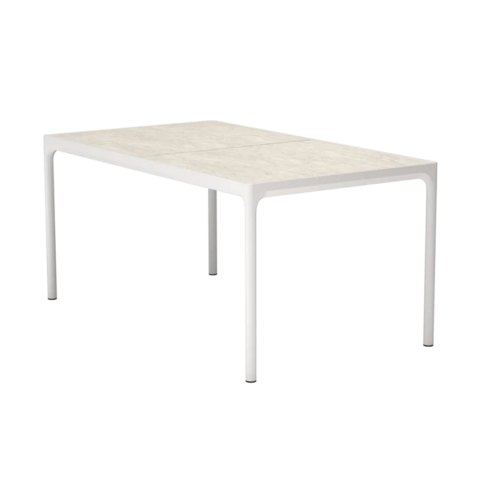 Houe Four tuintafel muted white - shell ceramic top Houe Four tuintafel muted white - shell ceramic top