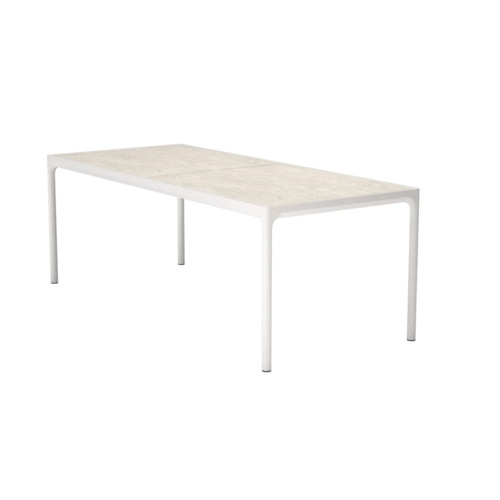 Houe Four tuintafel muted white - shell ceramic top Houe Four tuintafel muted white - shell ceramic top