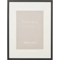 Frame away fotolijst zwart hout 30 x 40 met passepartout