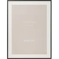 Frame away fotolijst zwart hout 60 x 80 met passepartout