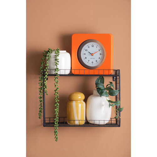 Karlsson New vintage wandklok bright orange Karlsson New vintage wandklok bright orange