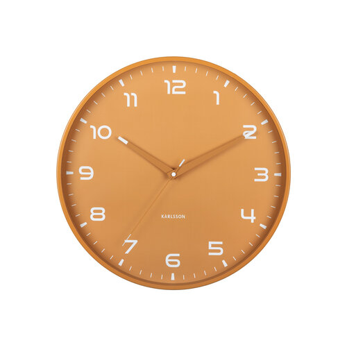 Karlsson Orgullo wandklok ochre yellow Karlsson Orgullo wandklok ochre yellow