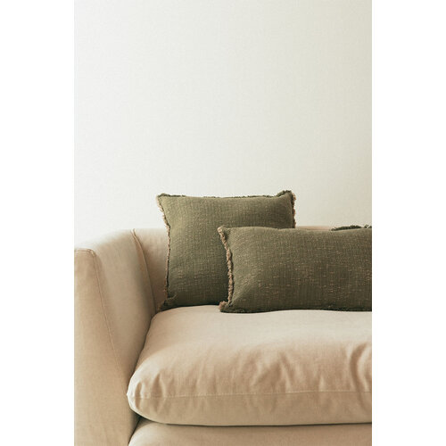 Lorena Canals Handloom rechthoekig kussen kaki Lorena Canals Handloom rechthoekig kussen kaki