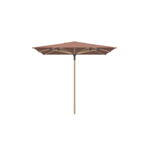 Jardinico Parasol Amalfi A12 aluminium teak avec toile C310 amber