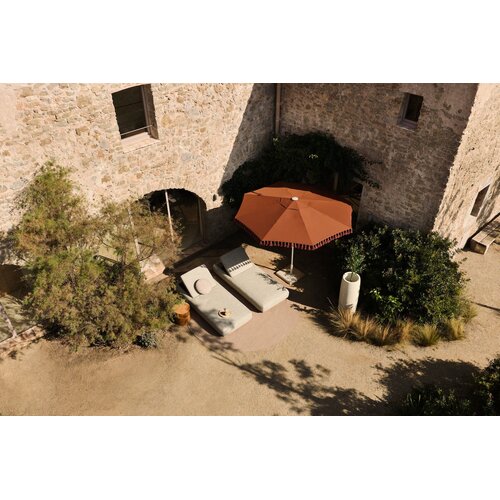 Jardinico Amalfi parasol A12 alu teak doek C310 amber Jardinico Amalfi parasol A12 alu teak doek C310 amber