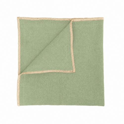 Haomy Serviette Corte amande en lin et coton 40 x 40 cm Haomy Serviette Corte amande en lin et coton 40 x 40 cm