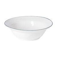 Beja saladier blanc bleu 30 cm