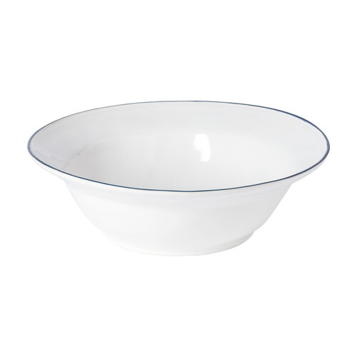 COSTA NOVA Beja saladier blanc bleu 30 cm COSTA NOVA Beja saladier blanc bleu 30 cm