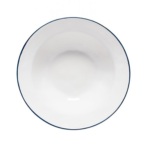 COSTA NOVA Beja saladier blanc bleu 30 cm COSTA NOVA Beja saladier blanc bleu 30 cm