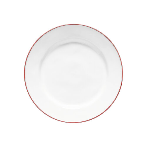 COSTA NOVA Beja assiette plate blanche rouge 28 cm COSTA NOVA Beja assiette plate blanche rouge 28 cm