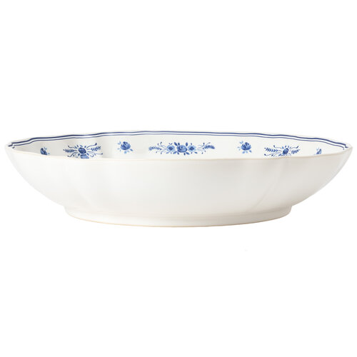 COSTA NOVA Vila saladier blanc bleu 34 cm COSTA NOVA Vila saladier blanc bleu 34 cm