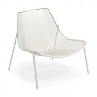 Round loungestoel tuin Wit - TOONZAALMODEL