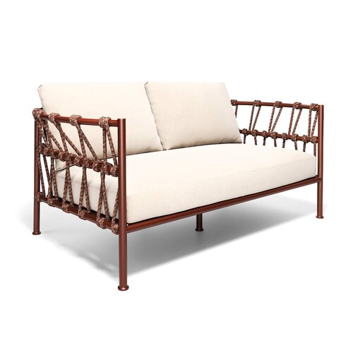 Emu Antigua 2-zit buitensofa rood 46/94 met kussens 900/18 - TOONZAALMODEL