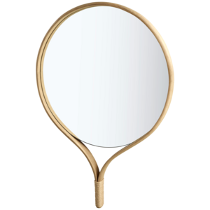 Bolia Miroir Racquet rond en chêne savonné 70 x H 101 - MODÈLE D’EXPOSITION
