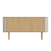 Copy of Treasures dressoir 3 deuren eikenhout stof white sands