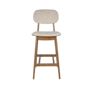 Dutchbone Tabouret de bar Marais noyer/beige ZH 68 Dutchbone Tabouret de bar Marais noyer/beige ZH 68