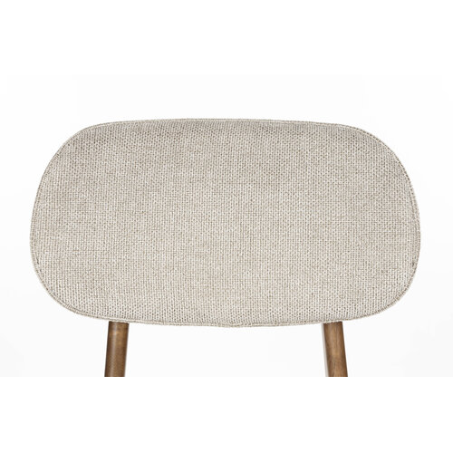 Dutchbone Marais barstoel walnoot/beige ZH 68 Dutchbone Marais barstoel walnoot/beige ZH 68