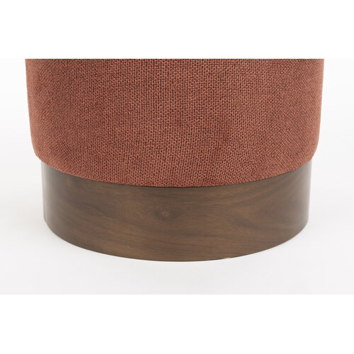 Dutchbone Bellevue poef rood Dutchbone Bellevue poef rood