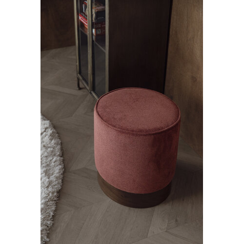Dutchbone Bellevue poef rood Dutchbone Bellevue poef rood