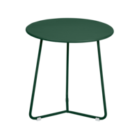 Cocotte bijzettafel vert cedre metaal Ø 34,5 x H 36