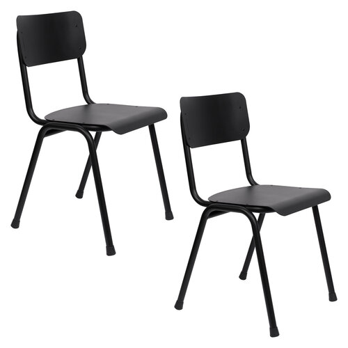 Zuiver Back to school tuinstoel zwart Zuiver Back to school tuinstoel zwart