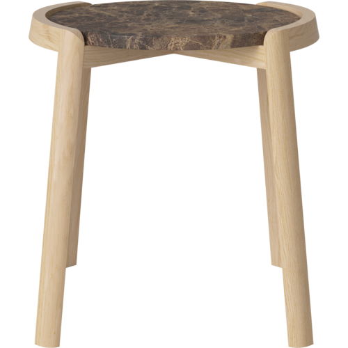Bolia Mix salontafel eik natuur geolied marmer bruin Ø 46 x H 35 Bolia Mix salontafel eik natuur geolied marmer bruin Ø 46 x H 35