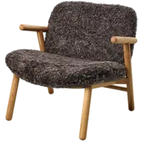 Cosh fauteuil lage rugleuning - oiled oak, vella dark brown
