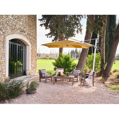 Glatz Sombrano S+ zweefparasol antraciet frame stofklasse 2 Off White 158 Glatz Sombrano S+ zweefparasol antraciet frame stofklasse 2 Off White 158