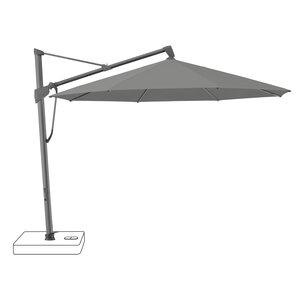 Glatz Sombrano S+ zweefparasol antraciet frame stofklasse 2 Stone Grey 157 Glatz Sombrano S+ zweefparasol antraciet frame stofklasse 2 Stone Grey 157