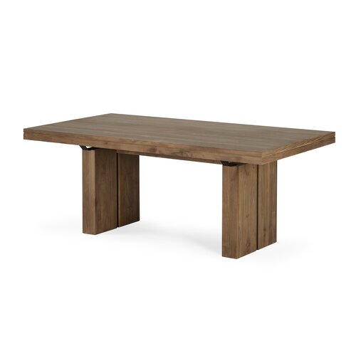 Ethnicraft Double uitschuifbare eettafel teak 200/300 x 100 Ethnicraft Double uitschuifbare eettafel teak 200/300 x 100