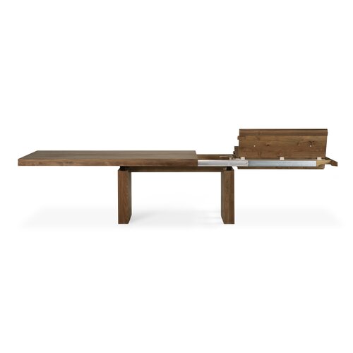 Ethnicraft Double uitschuifbare eettafel teak 200/300 x 100 Ethnicraft Double uitschuifbare eettafel teak 200/300 x 100